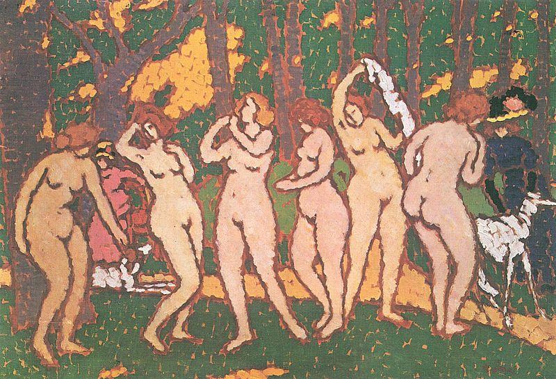Jozsef Rippl-Ronai Park with Nudes oil painting picture